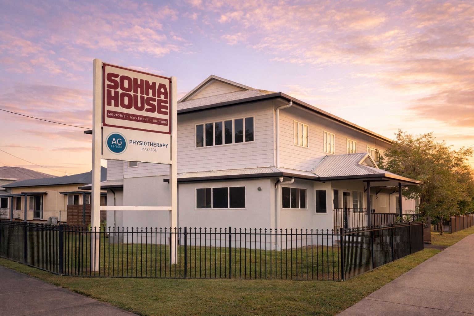 Sohma House exterior at sunrise in Cairns